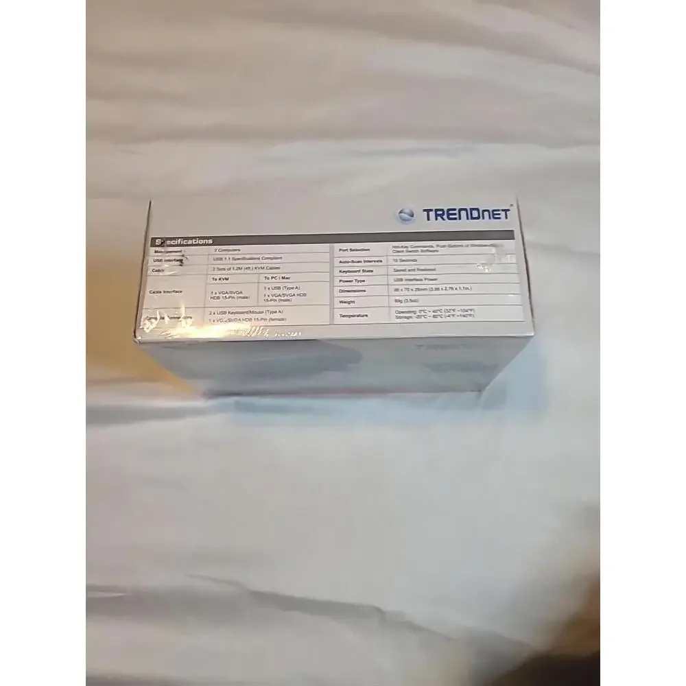 Trendnet TK-207K 2-port USB KVM Switch Kit *New & Sealed